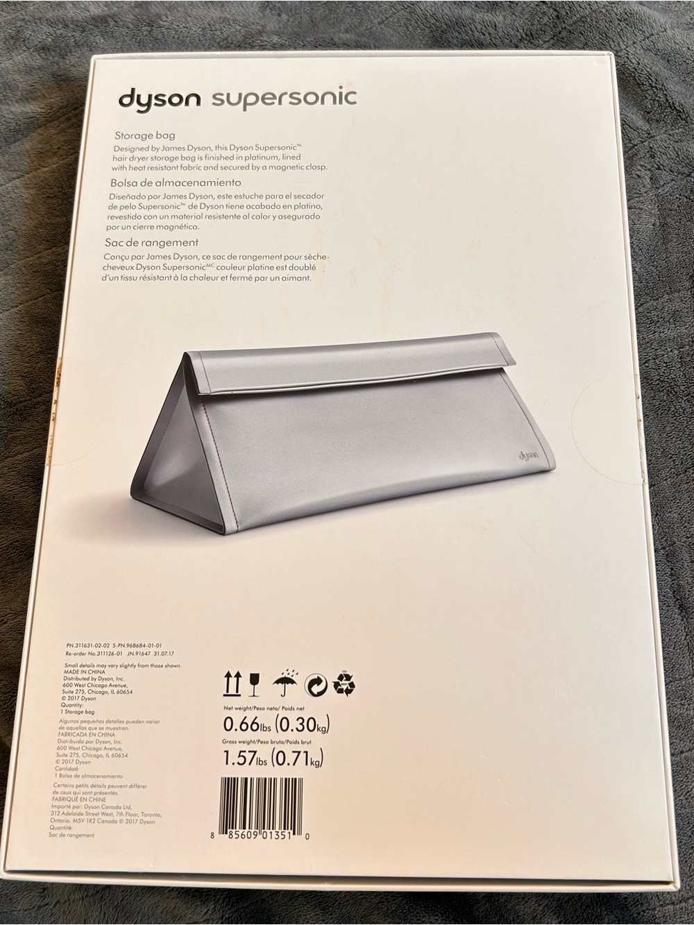 Dyson Supersonic Travel Pouch Storage Bag - Picture 2 of 4